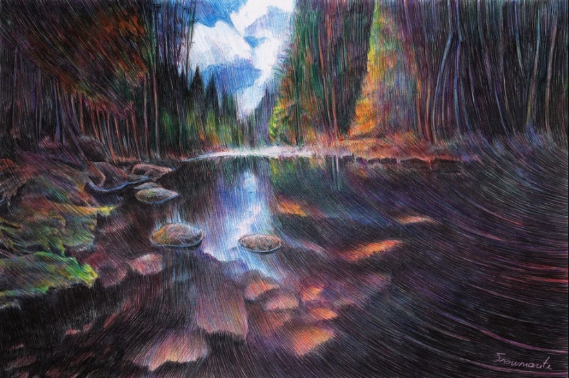 Fascinating drawings with a ballpoint pen from Marite Desayne Fascinating drawings with a ballpoint pen from Marite Desayne