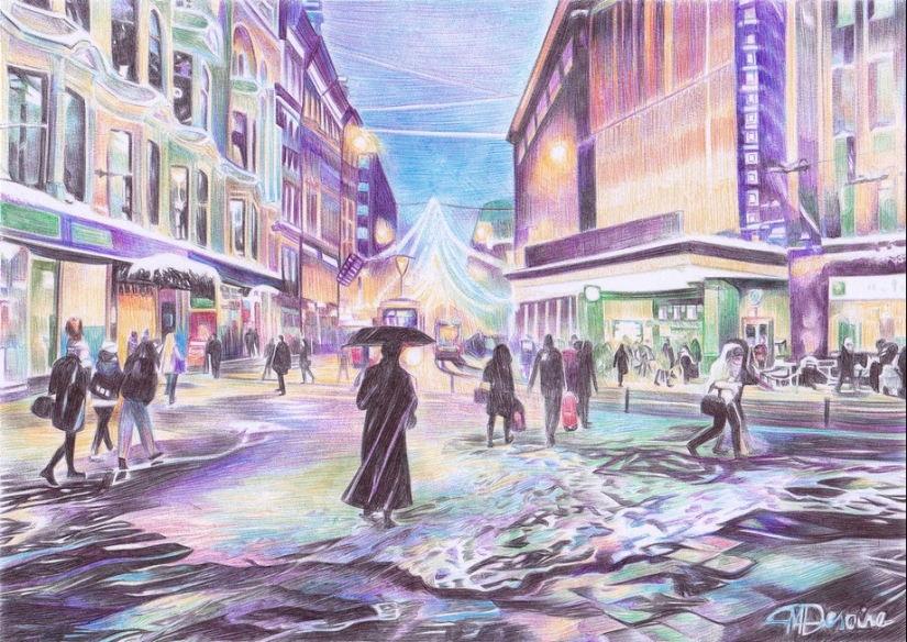 Fascinating drawings with a ballpoint pen from Marite Desayne Fascinating drawings with a ballpoint pen from Marite Desayne