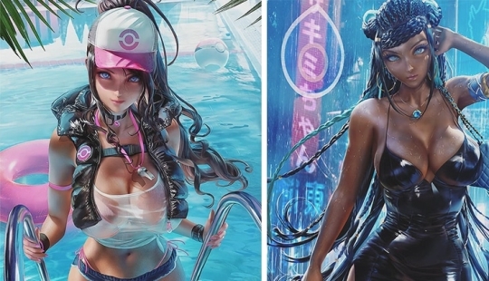 Heroínas sexy de juegos y cómics en las obras del artista Wang Yue Heroínas sexy de juegos y cómics en las obras del artista Wang Yue