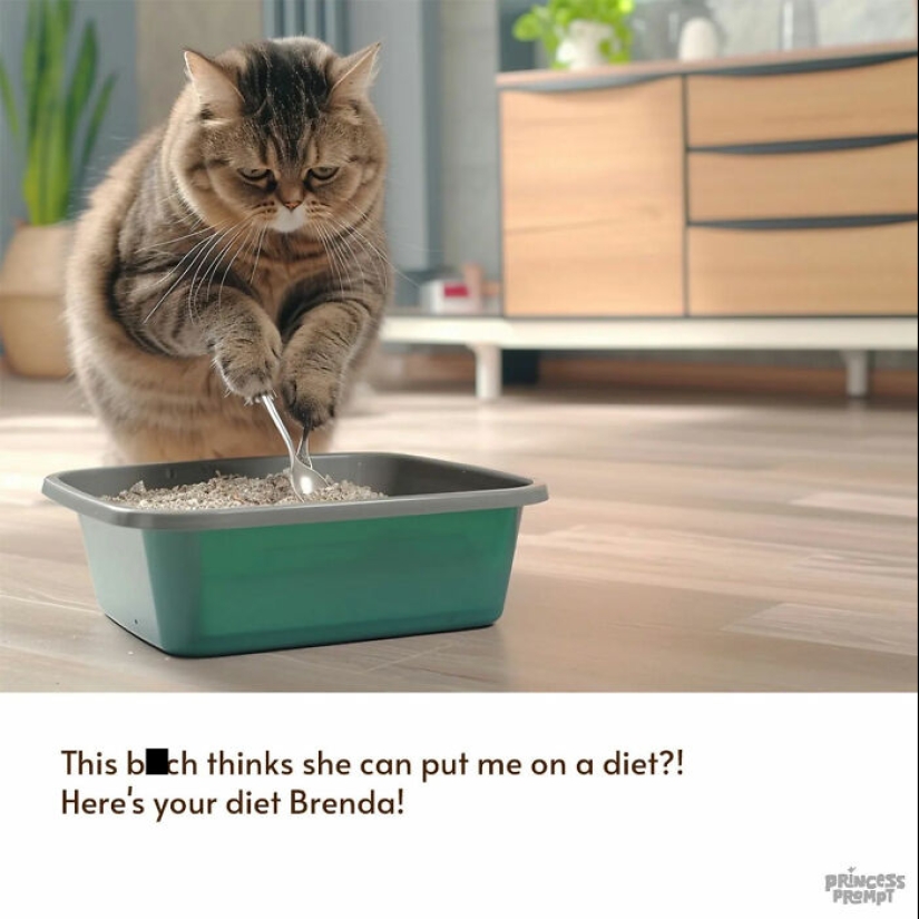 Hilarious Cat Series By Princess_Prompt Revealing What Our Furry Pals Do When Nobody’s Watching