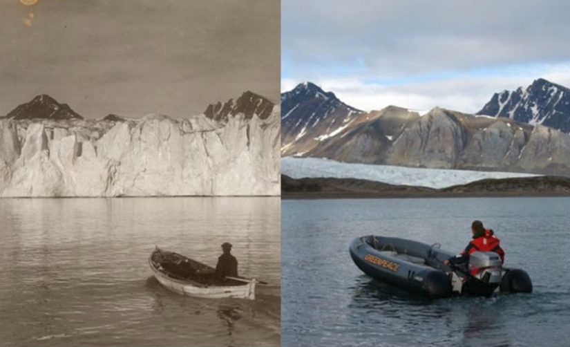 How the Arctic is melting: an impressive comparison of the frames of the XX century and modern How the Arctic is melting: an impressive comparison of the frames of the XX century and modern