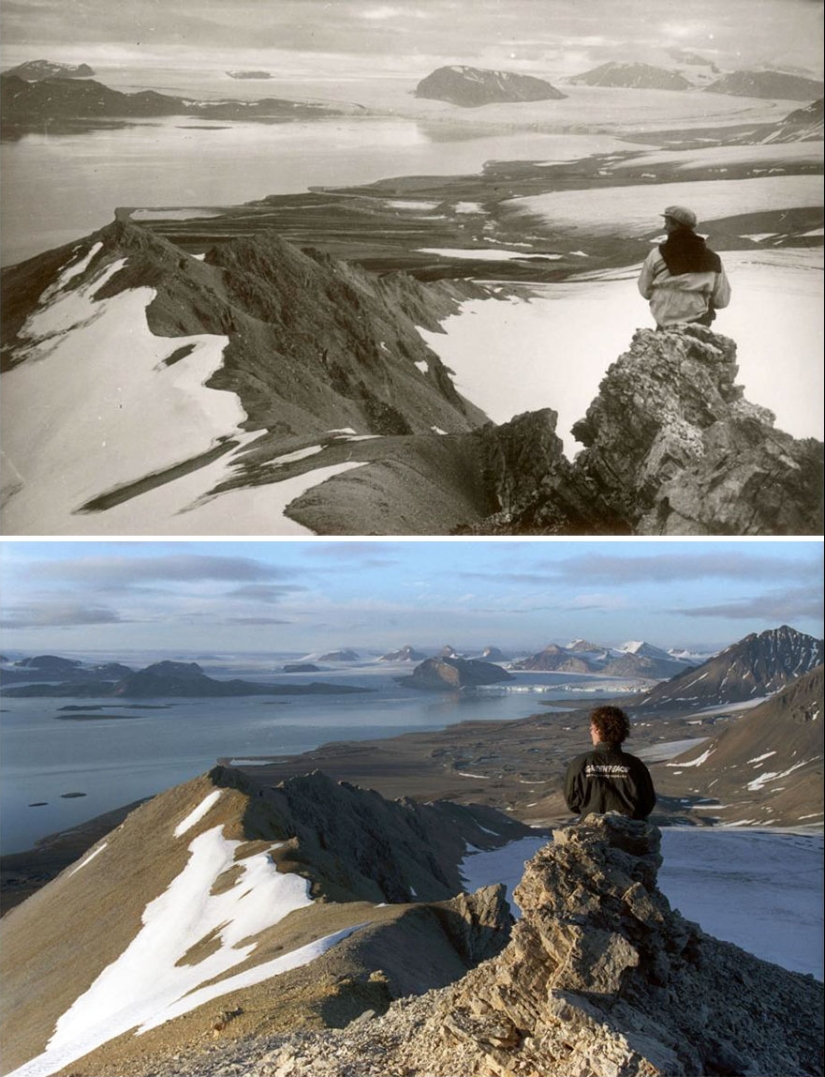 How the Arctic is melting: an impressive comparison of the frames of the XX century and modern How the Arctic is melting: an impressive comparison of the frames of the XX century and modern