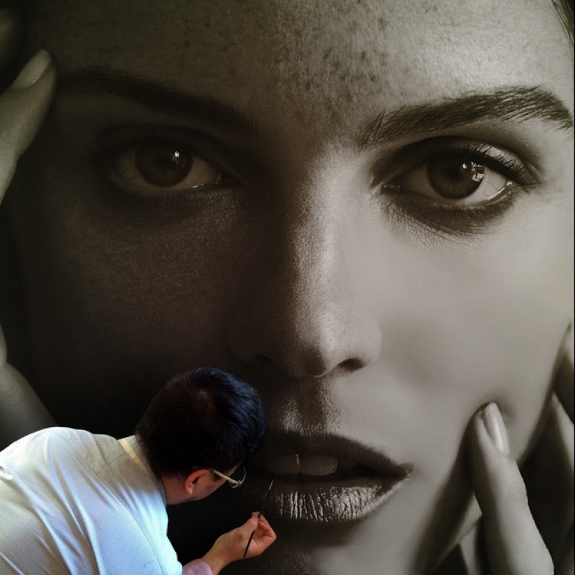 Hyperrealistic portraits of the artist Vyacheslav Groshev Hyperrealistic portraits of the artist Vyacheslav Groshev