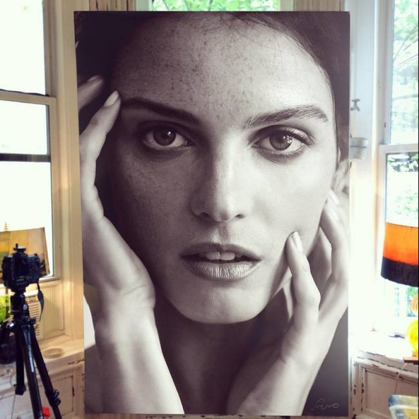 Hyperrealistic portraits of the artist Vyacheslav Groshev Hyperrealistic portraits of the artist Vyacheslav Groshev