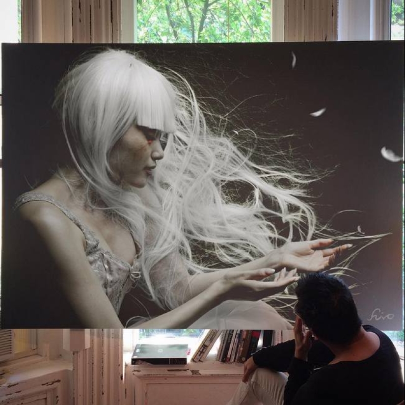 Hyperrealistic portraits of the artist Vyacheslav Groshev Hyperrealistic portraits of the artist Vyacheslav Groshev