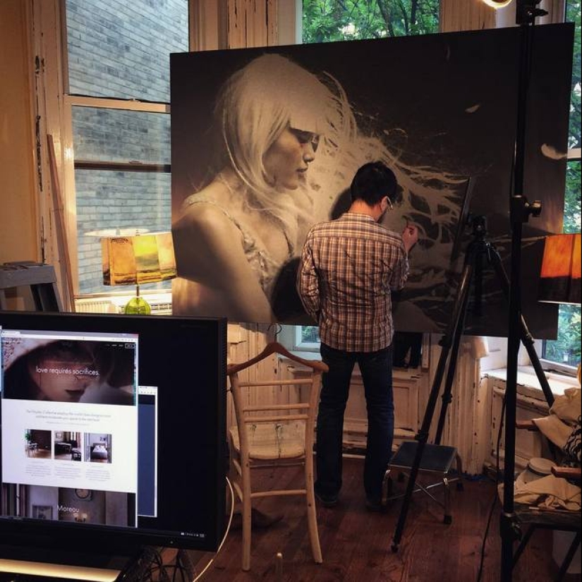 Hyperrealistic portraits of the artist Vyacheslav Groshev Hyperrealistic portraits of the artist Vyacheslav Groshev