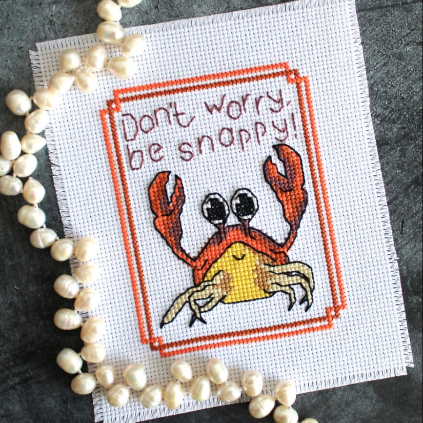 I Create Small And Simple Cross-Stitch Patterns