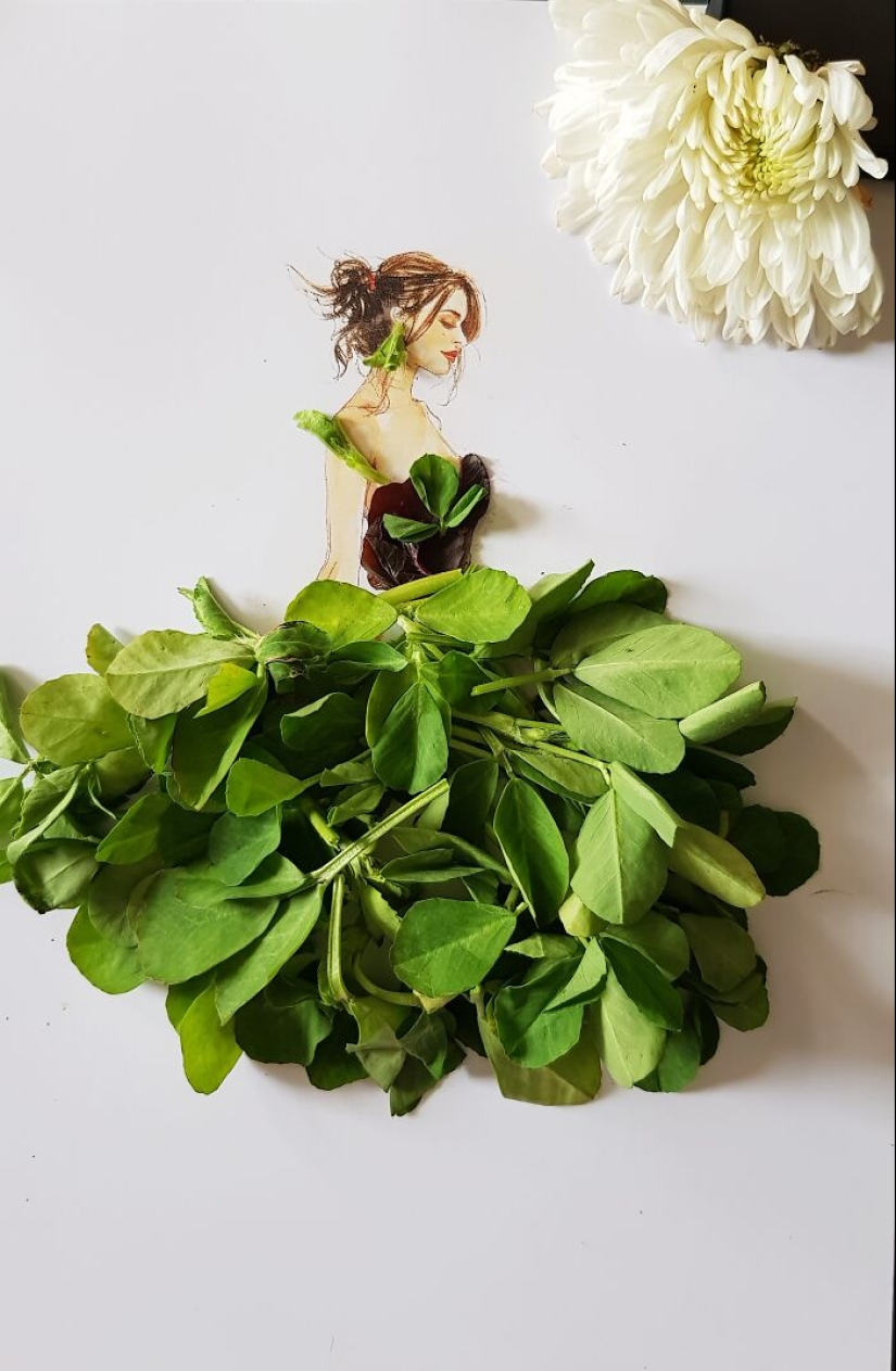 I Created Unique Dresses Using Pulses, Fruit And Vegetables I Created Unique Dresses Using Pulses, Fruit And Vegetables