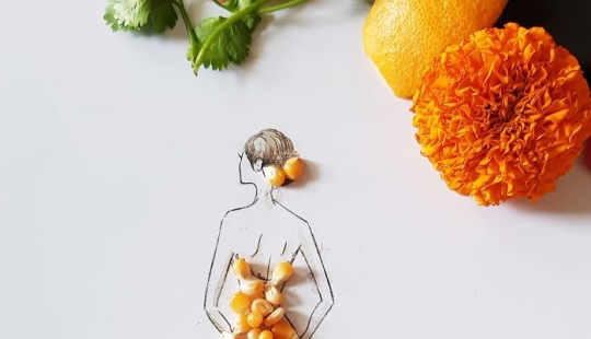 I Created Unique Dresses Using Pulses, Fruit And Vegetables