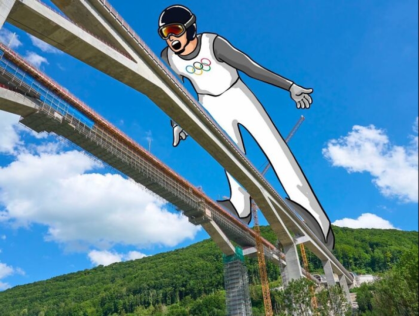 Illustrator infunde magia en momentos mundanos con divertidos dibujos en escenas de la vida real