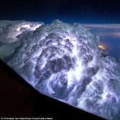 Impresionantes fotos tomadas desde la cabina de un avión