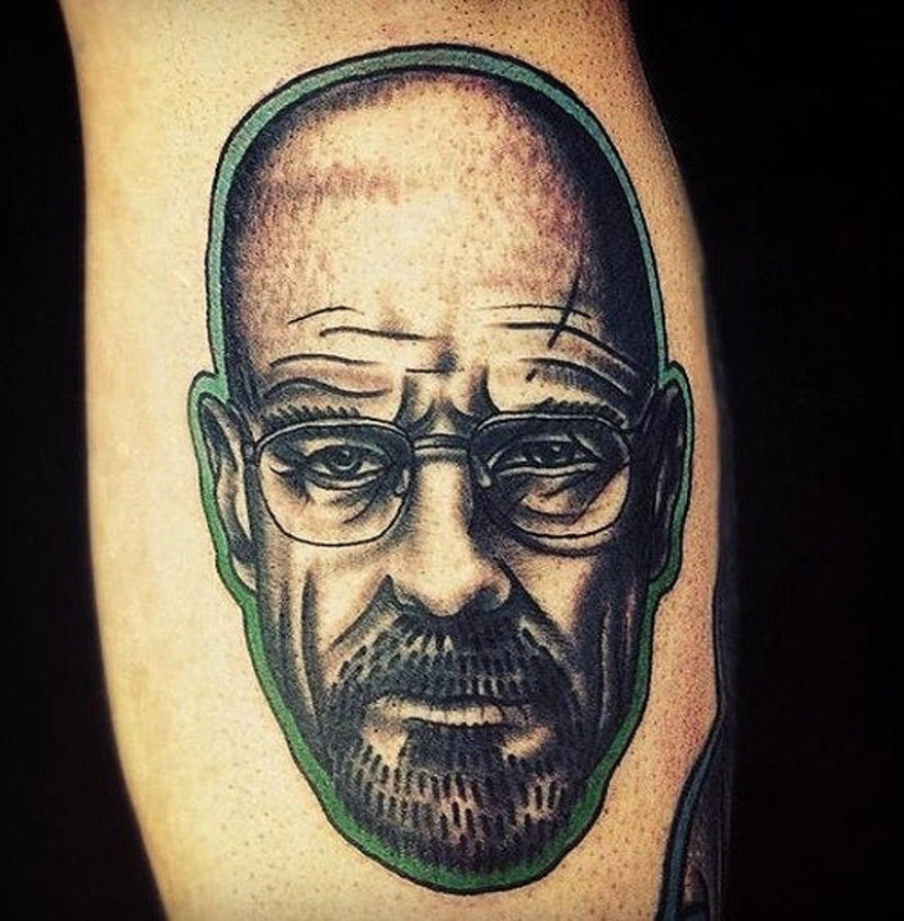 Incredibly realistic Walter White tattoos Incredibly realistic Walter White tattoos