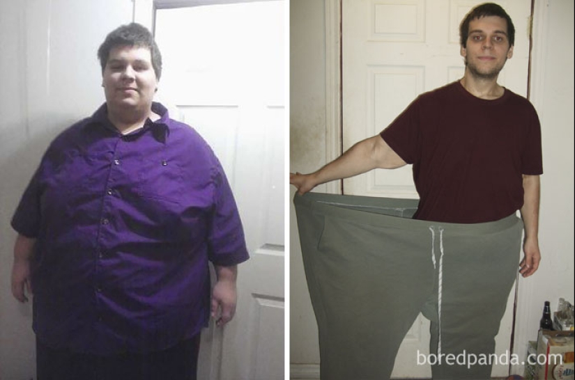 Inspiring examples of what magic is capable of wanting to lose weight and hard work