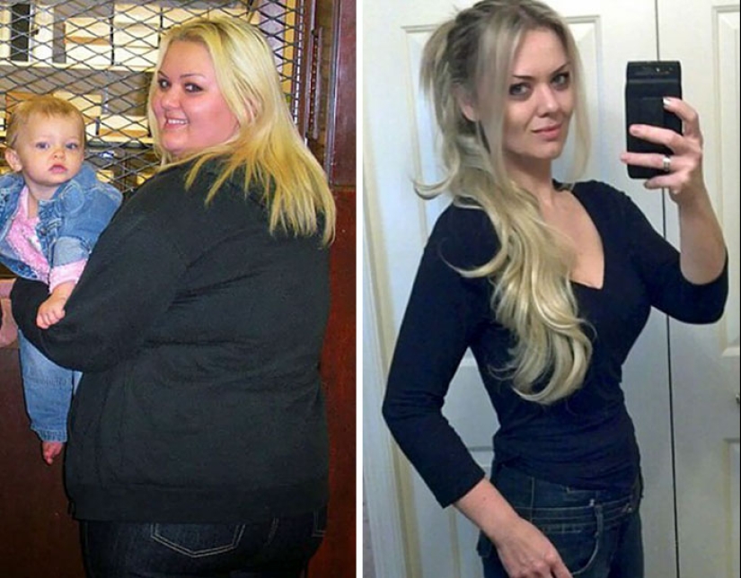 Inspiring examples of what magic is capable of wanting to lose weight and hard work
