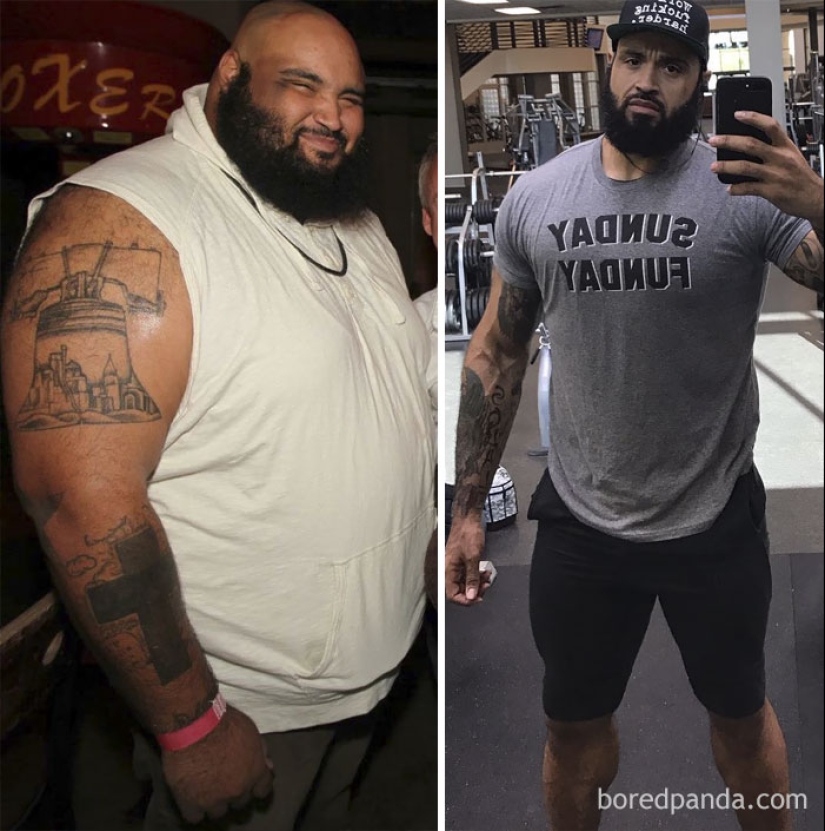 Inspiring examples of what magic is capable of wanting to lose weight and hard work