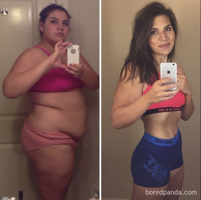 Inspiring examples of what magic is capable of wanting to lose weight and hard work