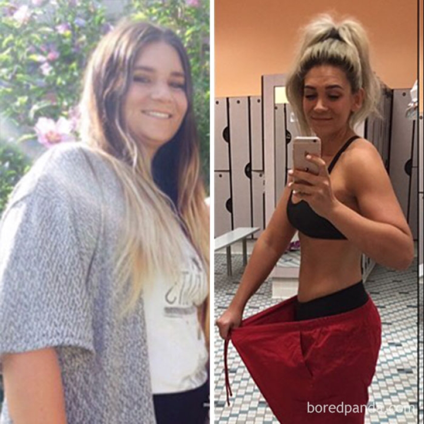 Inspiring examples of what magic is capable of wanting to lose weight and hard work