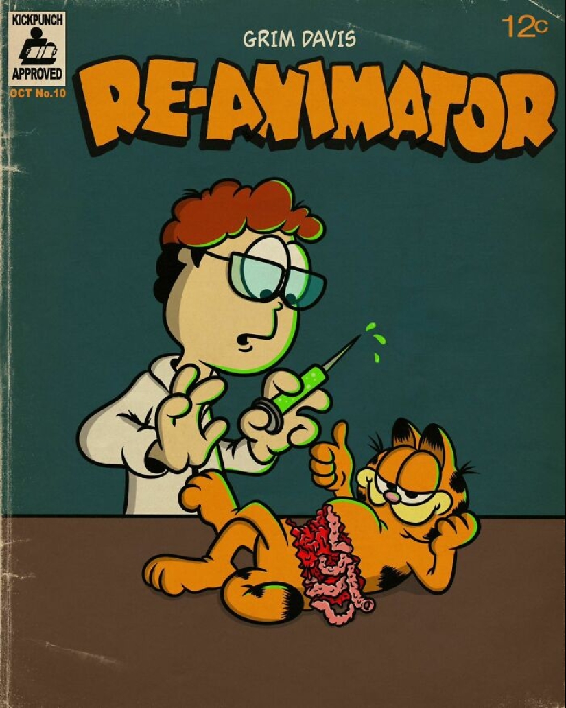 La cultura pop se fusiona con el arte retro en estas vibrantes ilustraciones vintage de Butcher Billy La cultura pop se fusiona con el arte retro en estas vibrantes ilustraciones vintage de Butcher Billy