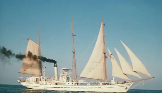 La historia de la goleta &quot;Kodor&quot;, el principal velero del cine soviético.