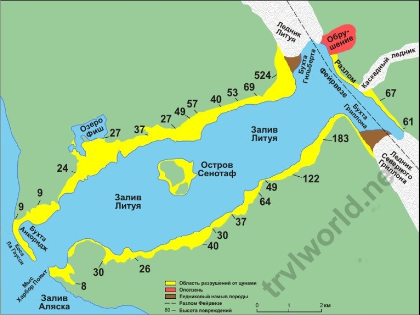La ola de tsunami más alta jamás registrada La ola de tsunami más alta jamás registrada