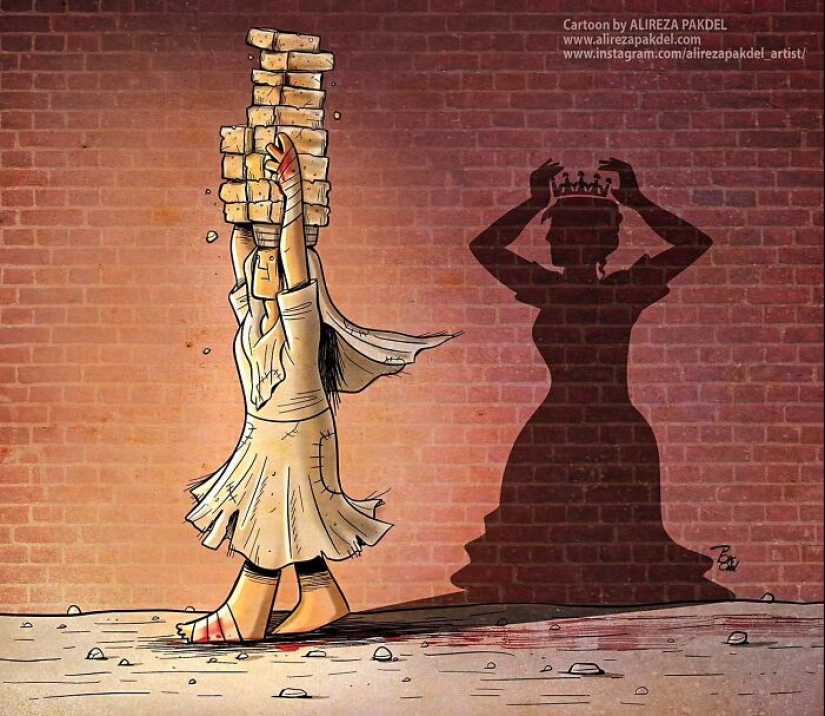 La verdad incómoda: 21 ilustraciones que revelan los problemas sociales actuales, por este artista La verdad incómoda: 21 ilustraciones que revelan los problemas sociales actuales, por este artista