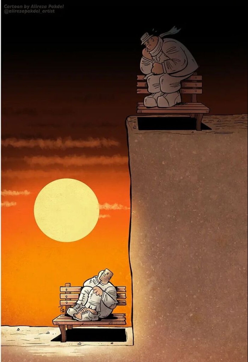 La verdad incómoda: 21 ilustraciones que revelan los problemas sociales actuales, por este artista La verdad incómoda: 21 ilustraciones que revelan los problemas sociales actuales, por este artista