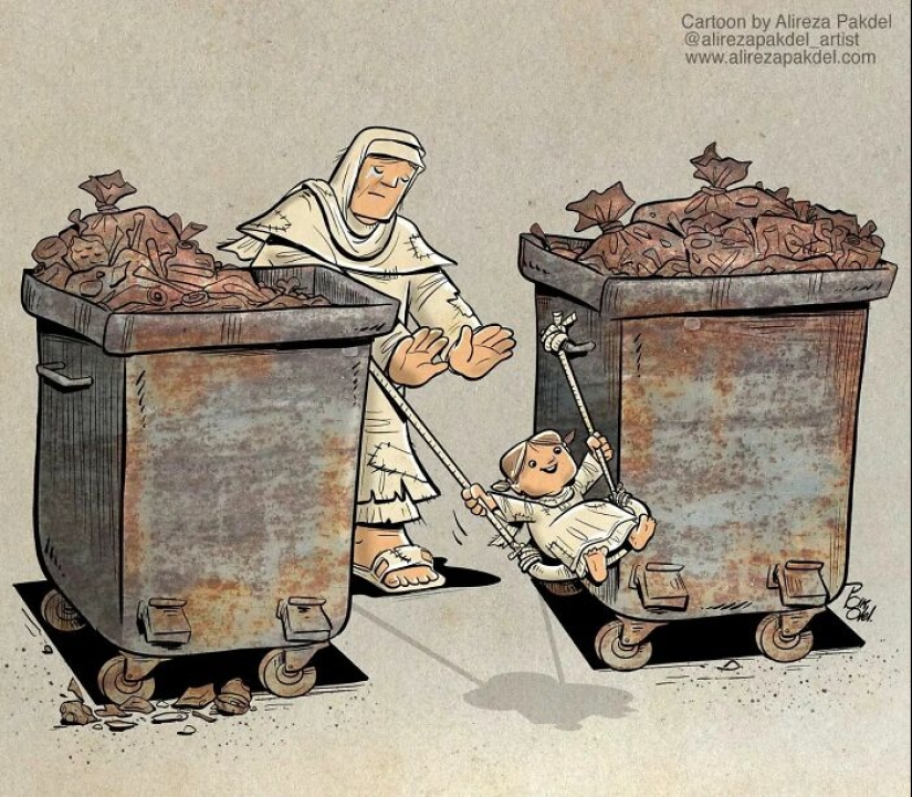 La verdad incómoda: 21 ilustraciones que revelan los problemas sociales actuales, por este artista La verdad incómoda: 21 ilustraciones que revelan los problemas sociales actuales, por este artista