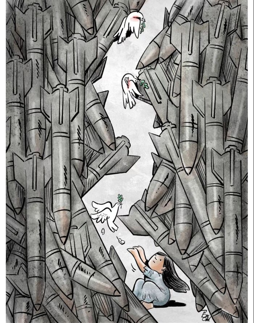 La verdad incómoda: 21 ilustraciones que revelan los problemas sociales actuales, por este artista La verdad incómoda: 21 ilustraciones que revelan los problemas sociales actuales, por este artista