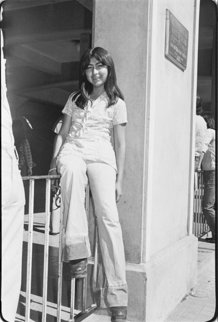 Looked like the Chilean capital's youth in the 70s Looked like the Chilean capital's youth in the 70s