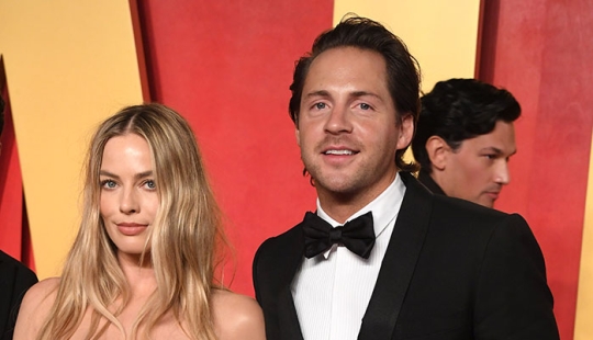 Margot Robbie está embarazada y espera su primer hijo con su esposo Tom Ackerley
