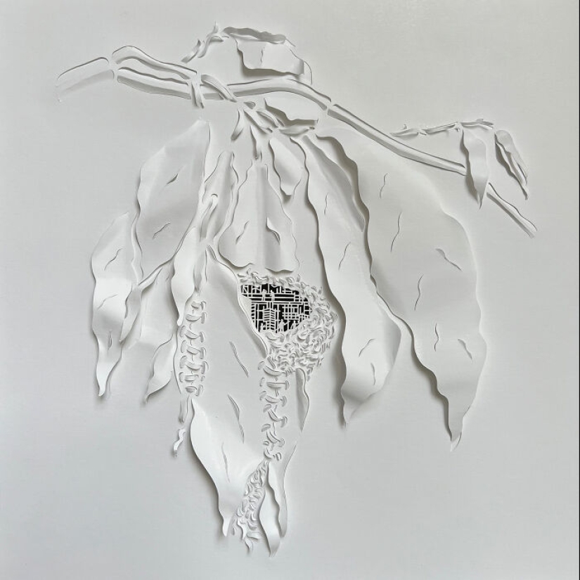 My Hand-Carved Designs From Paper Inspired By Natural Elements