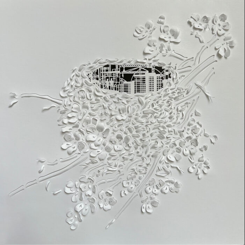 My Hand-Carved Designs From Paper Inspired By Natural Elements