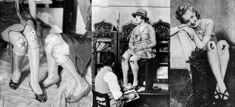 Painted knees — a forgotten fashion trend of the 1920s Painted knees — a forgotten fashion trend of the 1920s