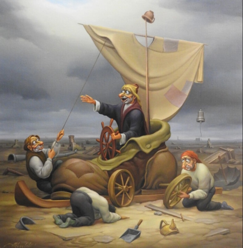 Pinturas grotescas del artista Anatoly Kozelsky Pinturas grotescas del artista Anatoly Kozelsky