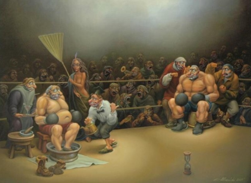 Pinturas grotescas del artista Anatoly Kozelsky Pinturas grotescas del artista Anatoly Kozelsky