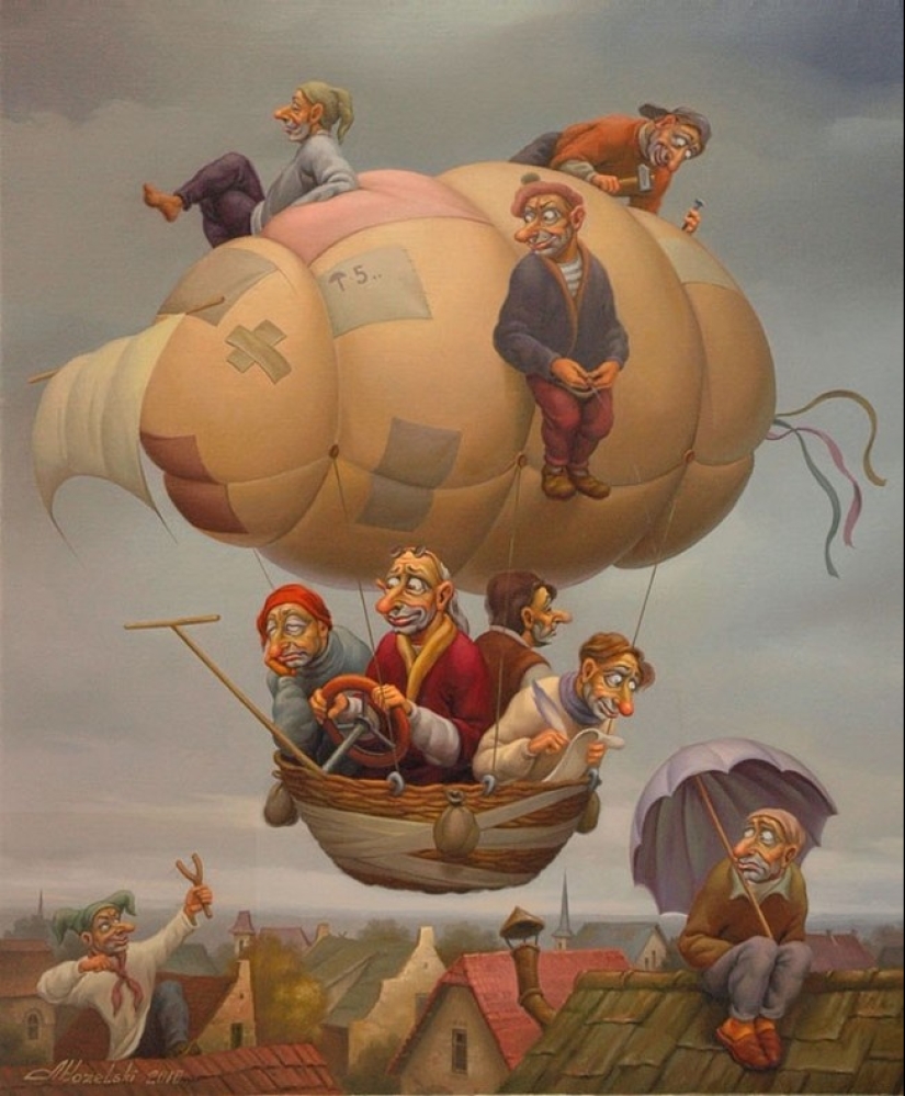 Pinturas grotescas del artista Anatoly Kozelsky Pinturas grotescas del artista Anatoly Kozelsky