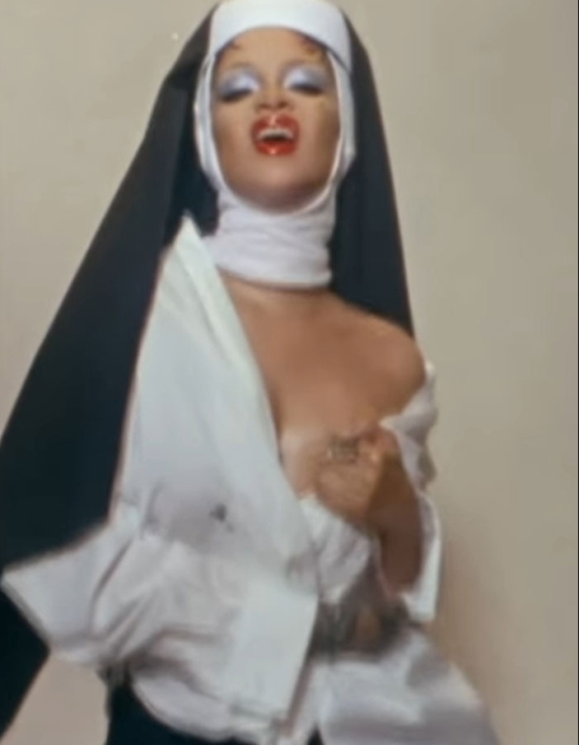 Rihanna’s X-Rated Nun Photoshoot Blasted As “Religious Mockery” Rihanna’s X-Rated Nun Photoshoot Blasted As “Religious Mockery”