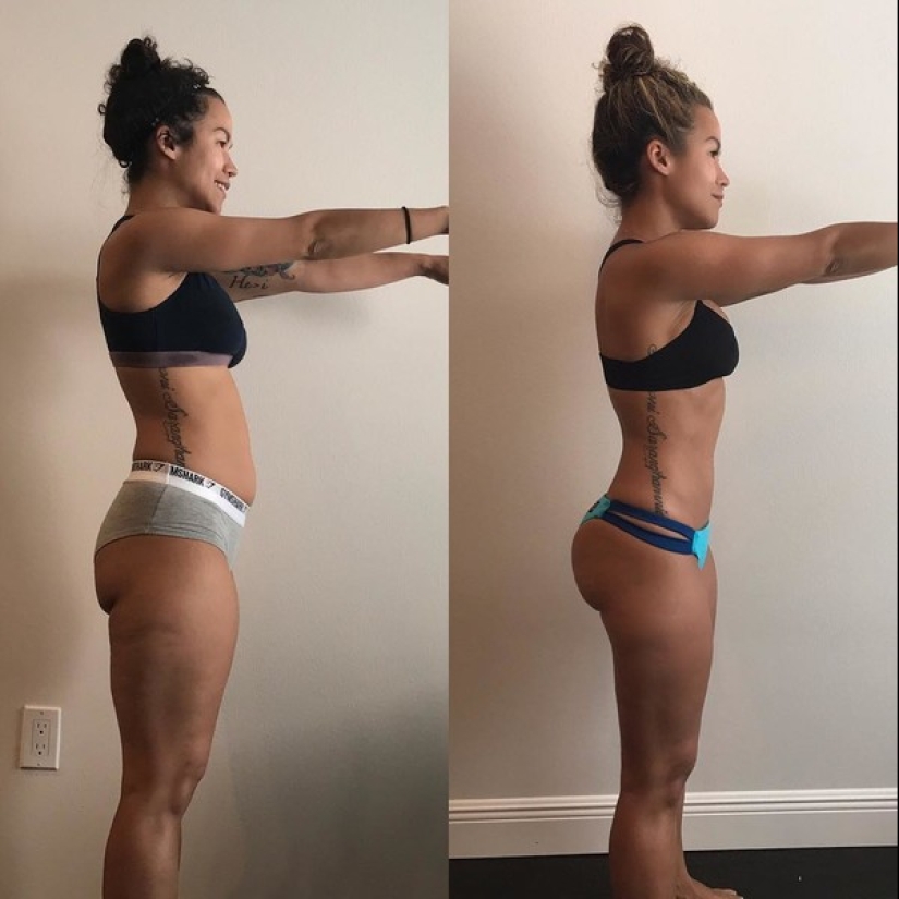 Sat down: 13 photos of girls before and after they started playing sports