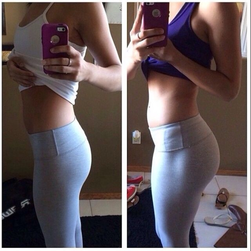 Sentado: 13 fotos de chicas antes y después de que comenzaron a practicar deportes