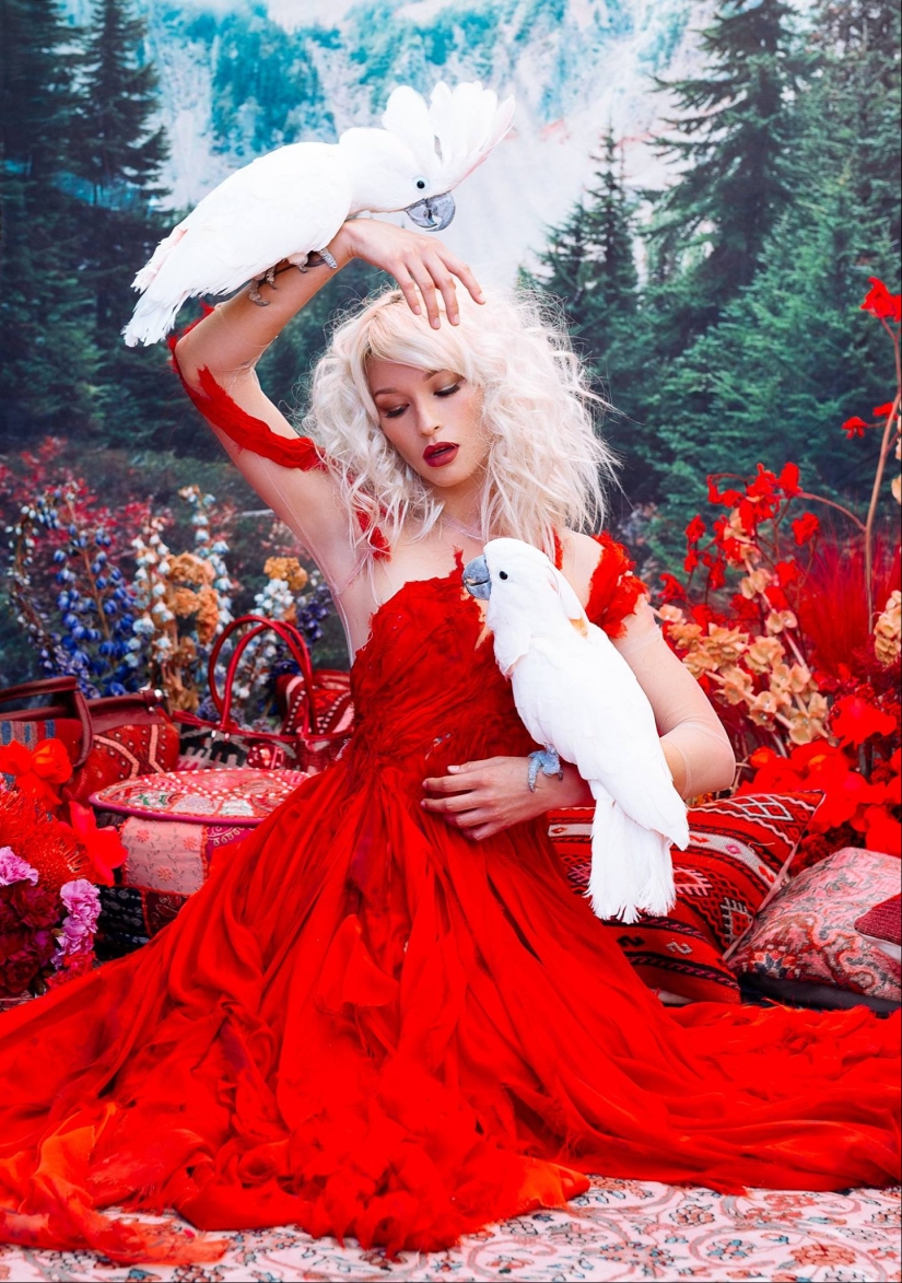 Sesión de fotos increíblemente hermosa con animales rescatados en el mercado negro Sesión de fotos increíblemente hermosa con animales rescatados en el mercado negro