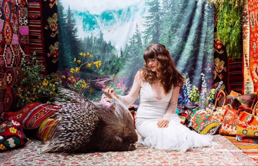 Sesión de fotos increíblemente hermosa con animales rescatados en el mercado negro Sesión de fotos increíblemente hermosa con animales rescatados en el mercado negro