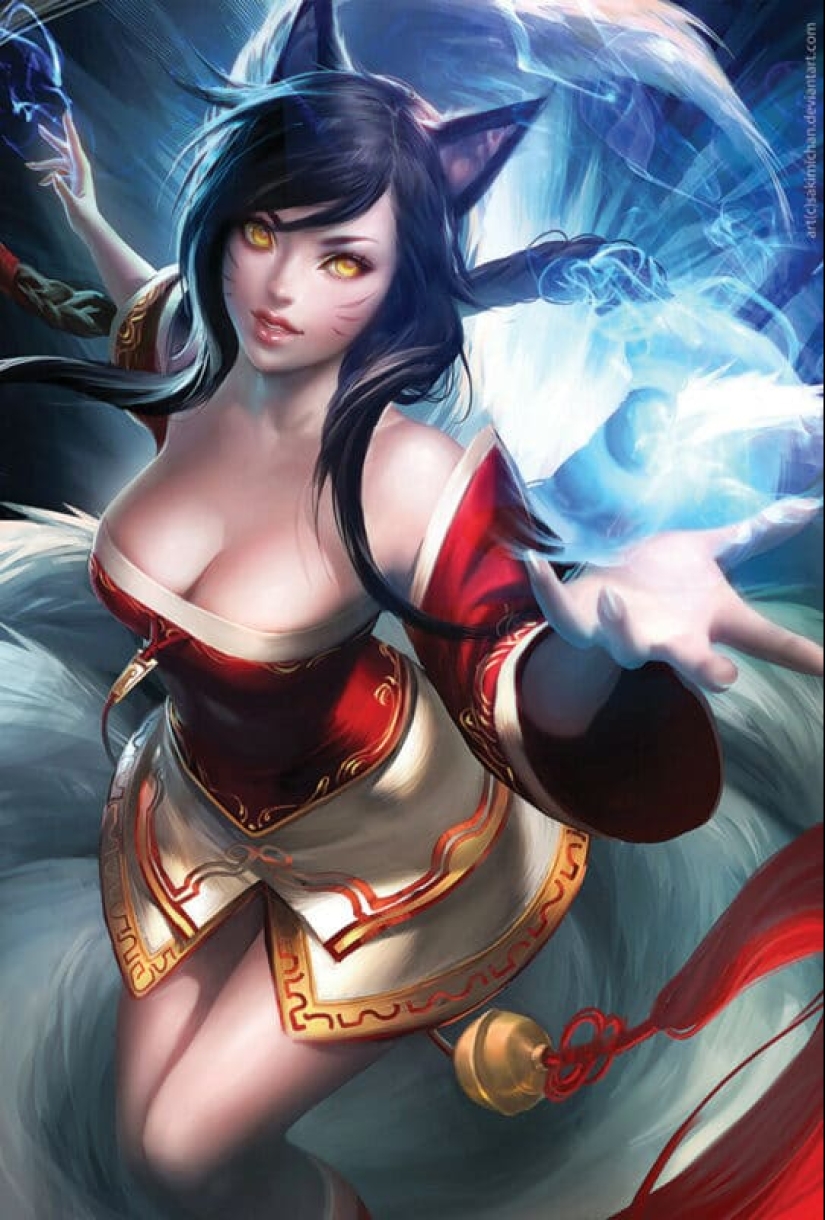 Sexy heroines of games and comics in the works of the artist Wang Yue Sexy heroines of games and comics in the works of the artist Wang Yue