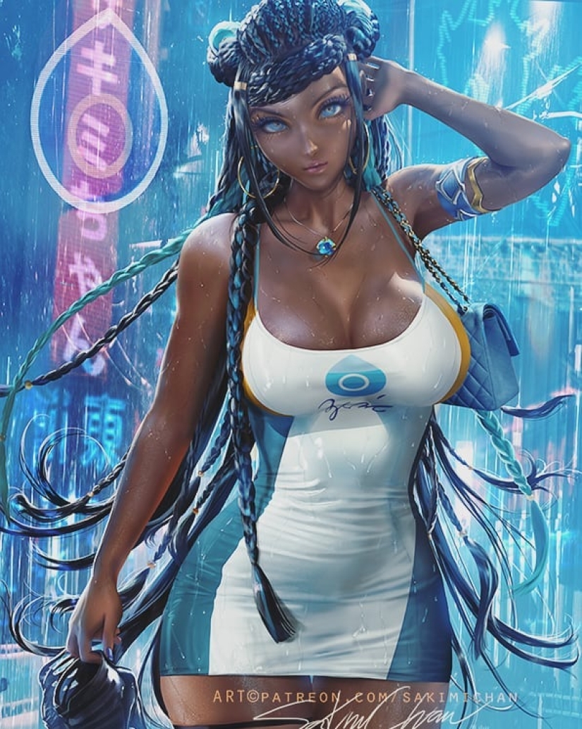 Sexy heroines of games and comics in the works of the artist Wang Yue Sexy heroines of games and comics in the works of the artist Wang Yue