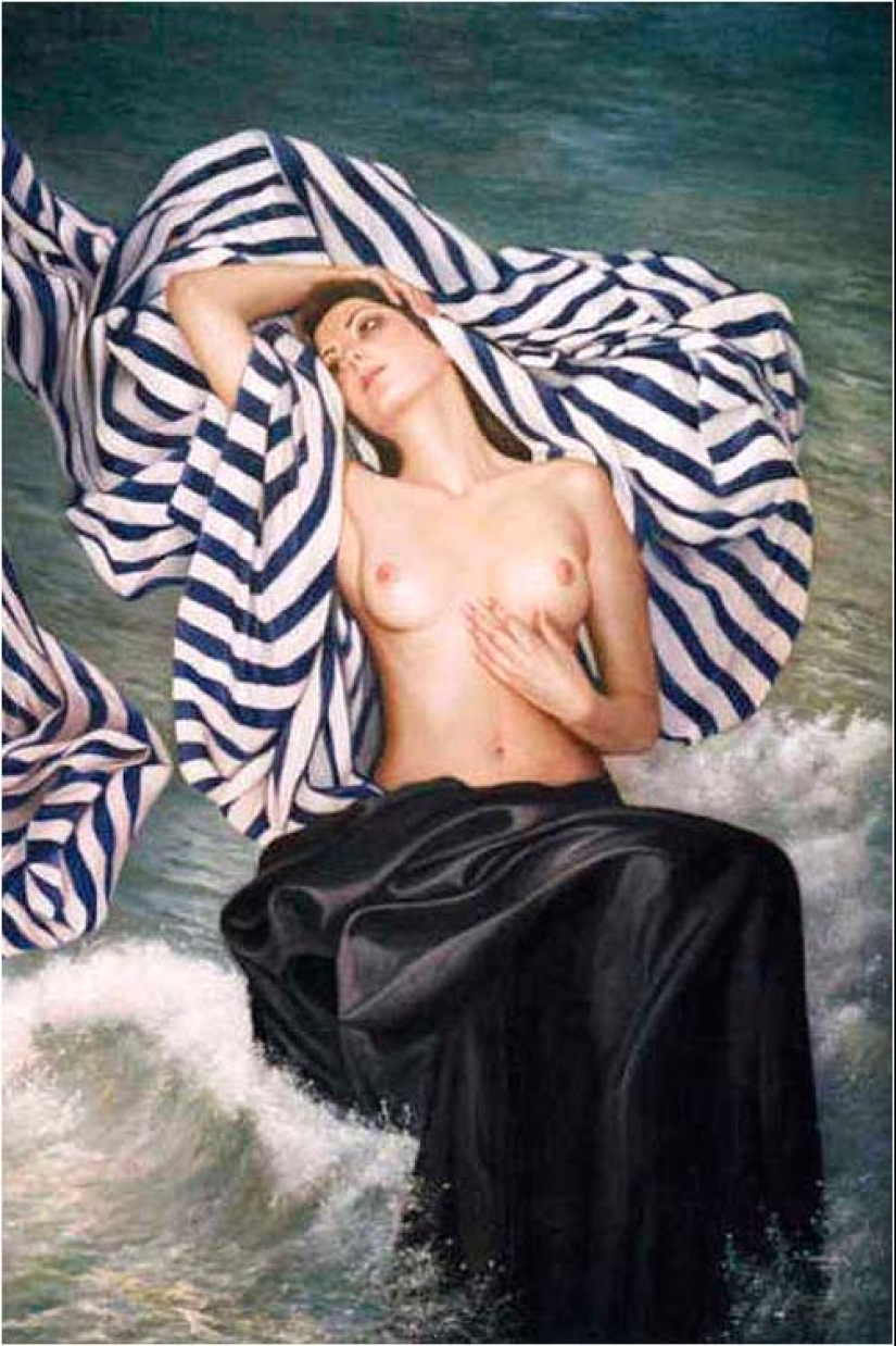 Sleepy temptation in the works of the Spanish portraitist Soledad Fernandez