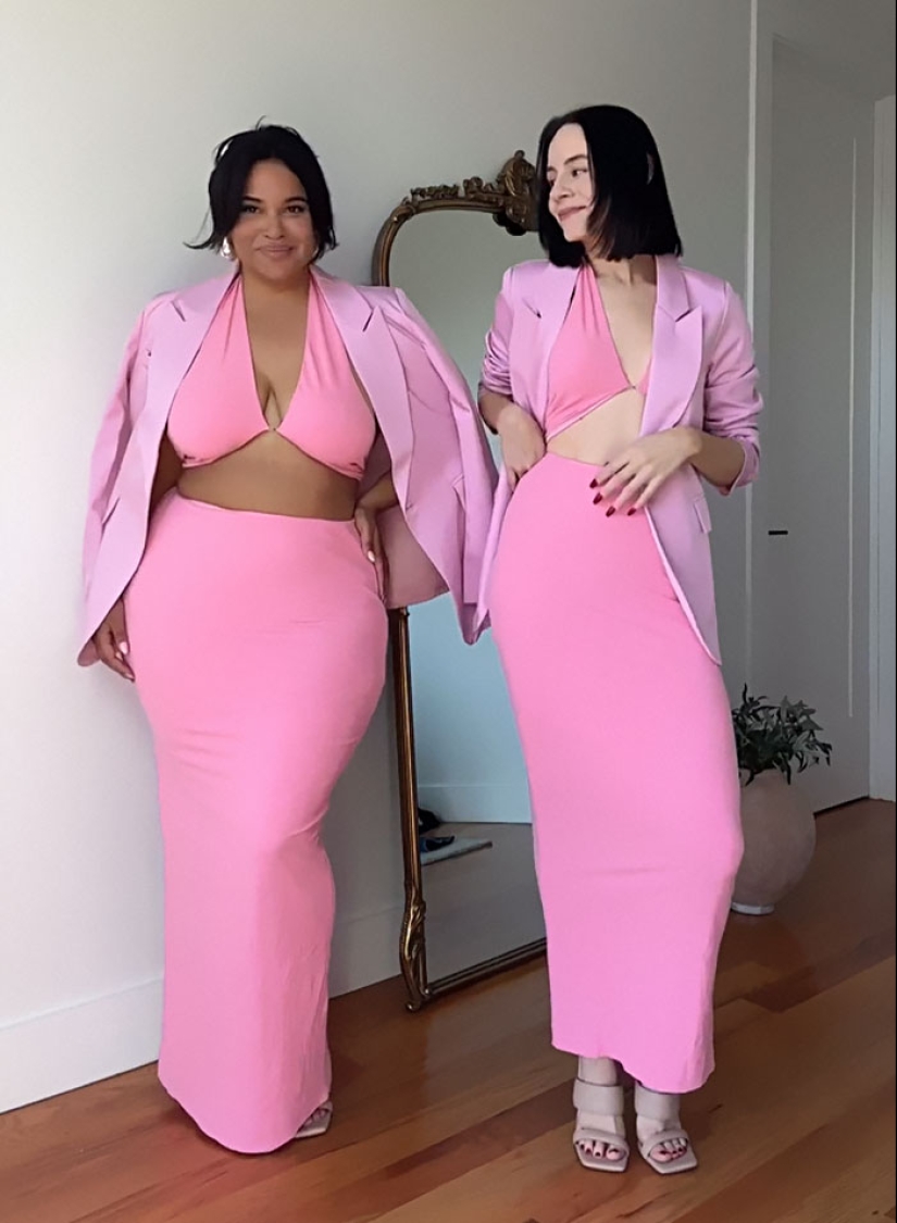 “Style, Not Size”: Two Friends Wear The Same Outfit To Show There Is No Ideal Body Type (13 Best-Of-All-Time Pics) “Style, Not Size”: Two Friends Wear The Same Outfit To Show There Is No Ideal Body Type (13 Best-Of-All-Time Pics)