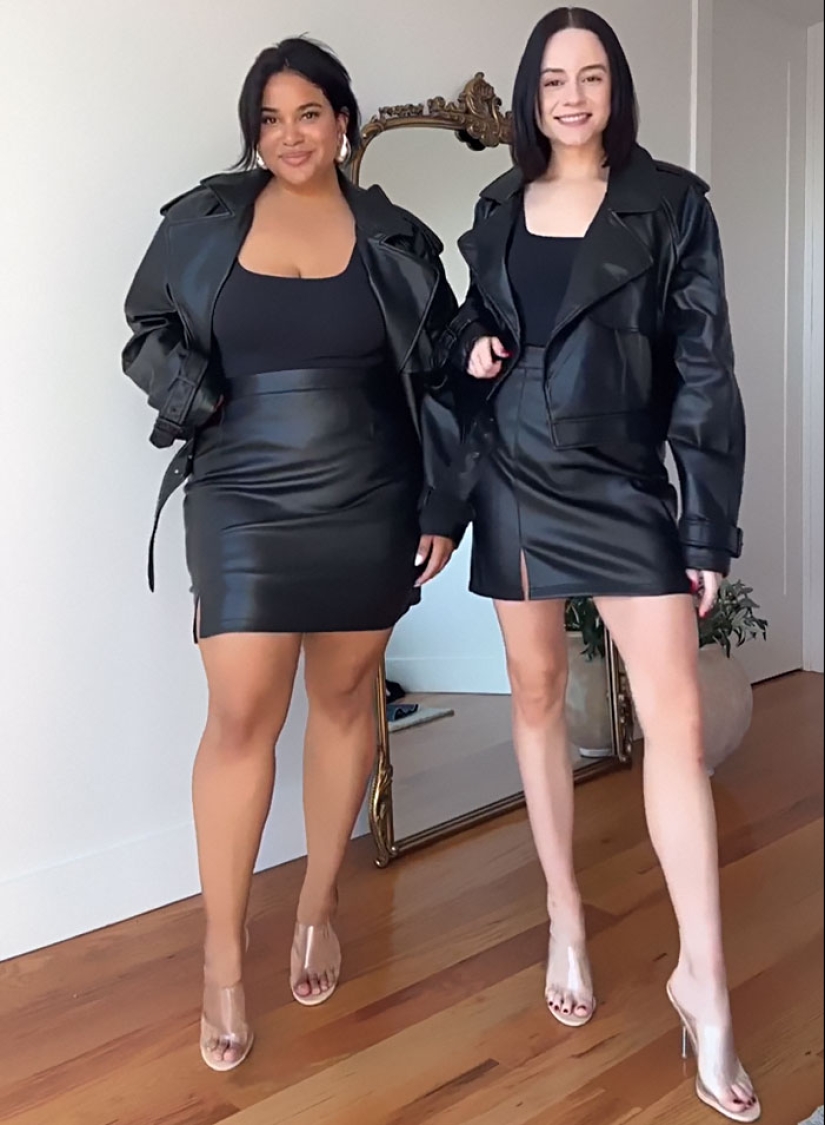 “Style, Not Size”: Two Friends Wear The Same Outfit To Show There Is No Ideal Body Type (13 Best-Of-All-Time Pics) “Style, Not Size”: Two Friends Wear The Same Outfit To Show There Is No Ideal Body Type (13 Best-Of-All-Time Pics)