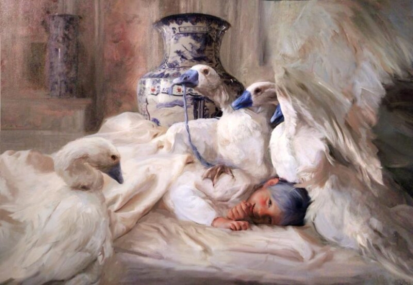 Sueños de la infancia y pesadillas en las pinturas de la artista Guillermo Lorca Sueños de la infancia y pesadillas en las pinturas de la artista Guillermo Lorca