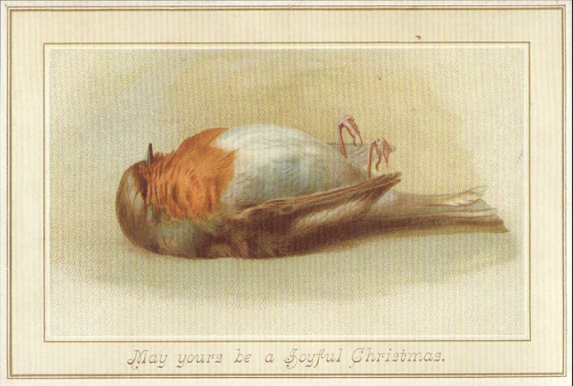 Tarjetas navideñas victorianas que te harán dudar de las buenas intenciones del remitente