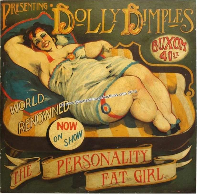 The story of strong-willed circus performer Dolly Dimples, who became famous first for gaining weight and then for losing it