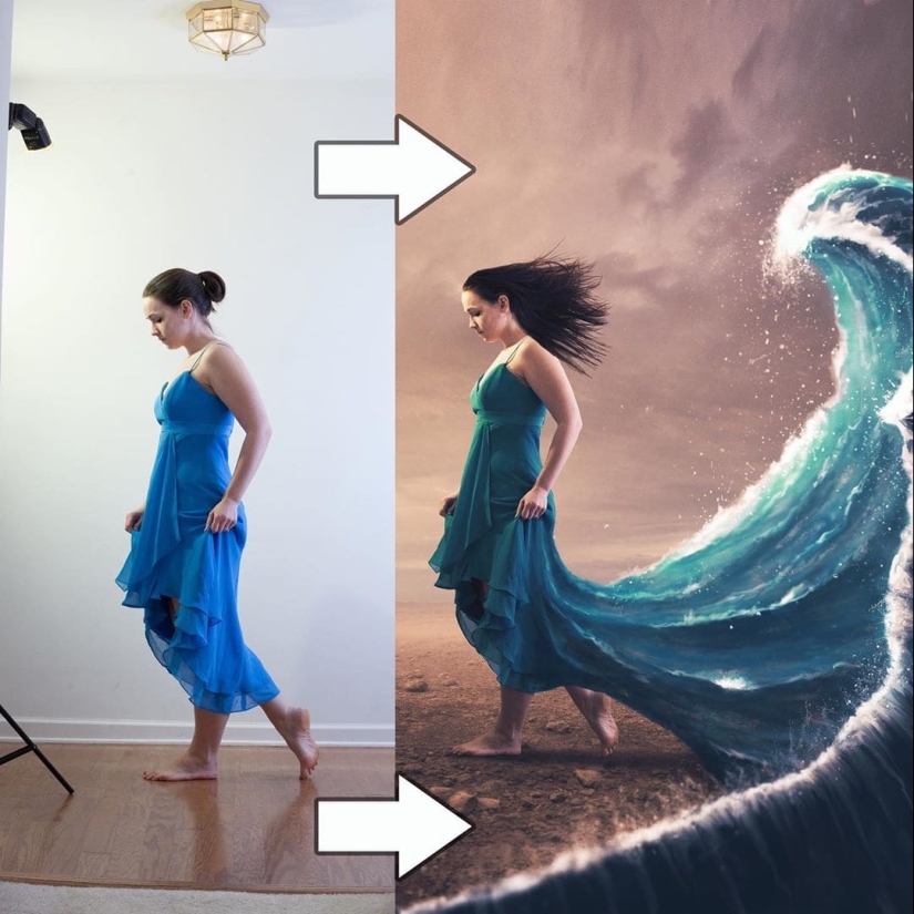 The whole power of photoshop: a photographer shows how his digital masterpieces are born
